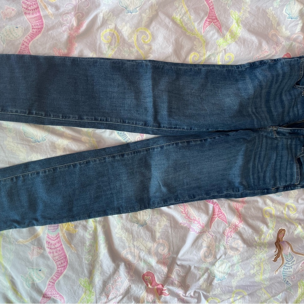 American Eagle high rise leggings crop Classic Blue Women's Jeans